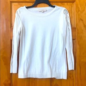 White LOFT sweater